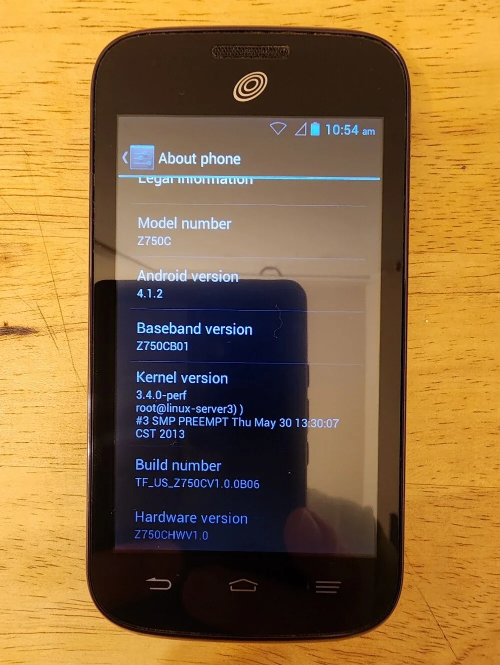ZTE Z750C Android Smartphone 1GB Tracfone Network Only